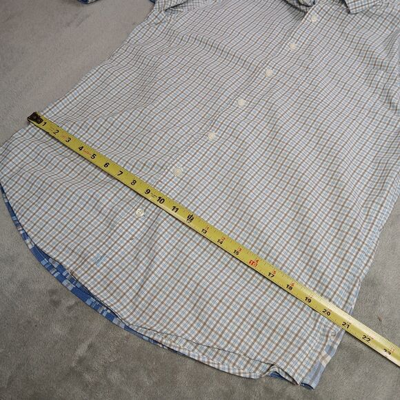 Johnnie O Button Up Shirt Lot (2) Mens M Plaid Check Performance Preppy Classic - Picture 13 of 14